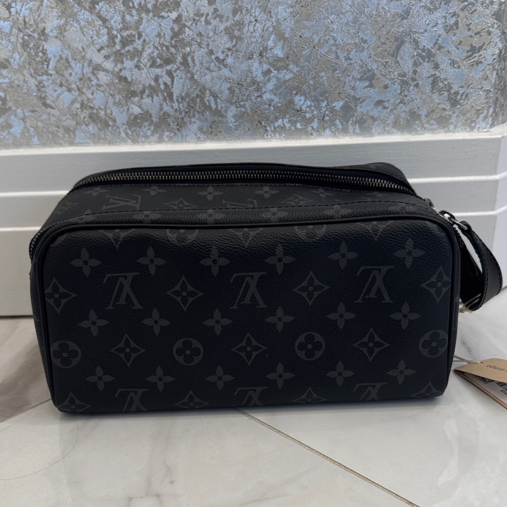 Louis Vuitton Dark Gray Monogram Toiletry Bag never warn with tags